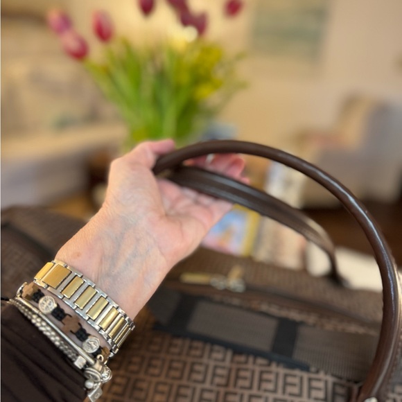 🤎 LUX DESIGN MONOGRAM BROWN CANVAS DUFFEL BAG! - Picture 10 of 10